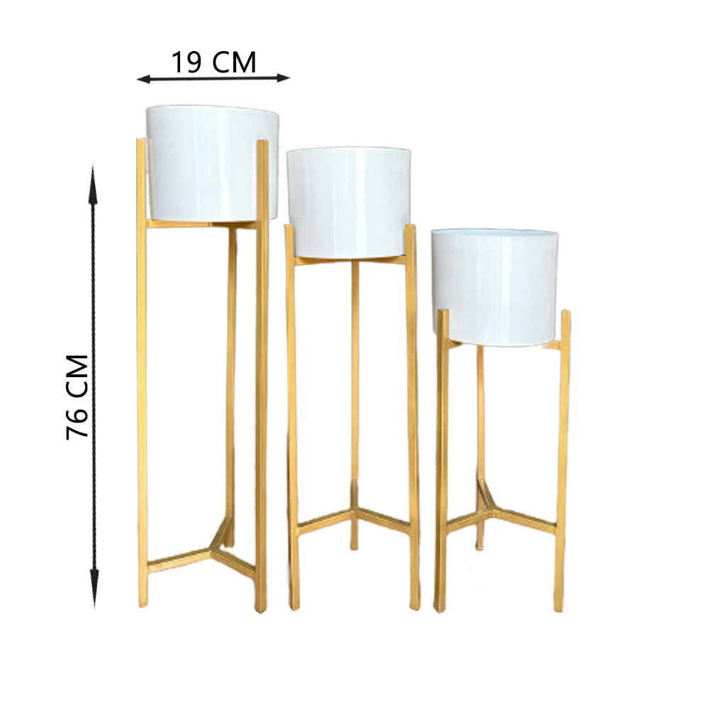 Planter With Stand (set of 3)