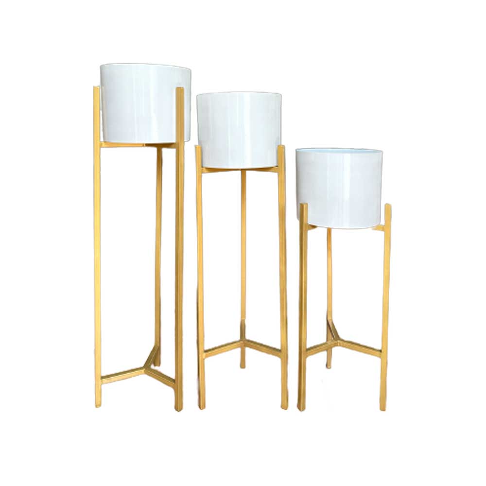 Planter With Stand (set of 3)